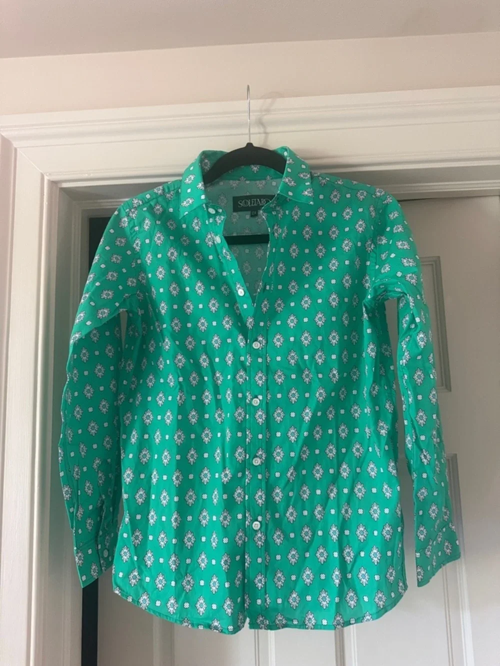 Souleiado girls 100% cotton brand new blouse size 12 youth brand new shirt